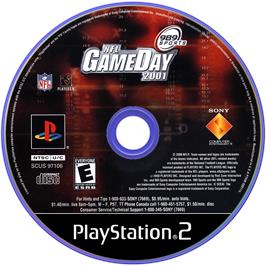 Cartridge artwork for Nfl Gameday 2001 on the Sony Playstation 2.