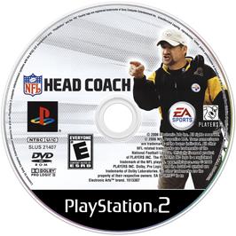 Cartridge artwork for Nfl Head Coach on the Sony Playstation 2.