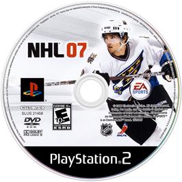 Cartridge artwork for Nhl 07 on the Sony Playstation 2.