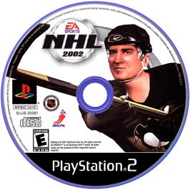 Cartridge artwork for Nhl 2002 on the Sony Playstation 2.
