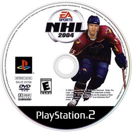 Cartridge artwork for Nhl 2004 on the Sony Playstation 2.