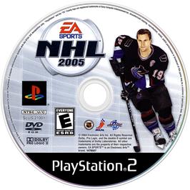 Cartridge artwork for Nhl 2005 on the Sony Playstation 2.