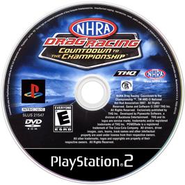 Cartridge artwork for Nhra Drag Racing - Countdown To The Championship on the Sony Playstation 2.