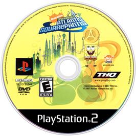 Cartridge artwork for Nickelodeon Spongebob's Atlantis Squarepantis on the Sony Playstation 2.
