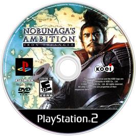 Cartridge artwork for Nobunaga's Ambition - Iron Triangle on the Sony Playstation 2.
