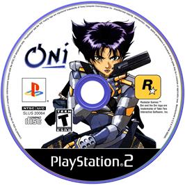 Cartridge artwork for Oni on the Sony Playstation 2.