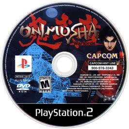 Cartridge artwork for Onimusha - Warlords on the Sony Playstation 2.