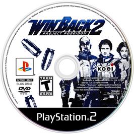 Cartridge artwork for Operation Win Back 2 - Project Poseidon on the Sony Playstation 2.