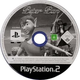 Cartridge artwork for Peter Pan on the Sony Playstation 2.