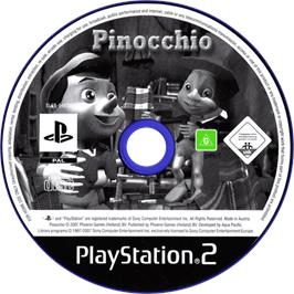 Cartridge artwork for Pinocchio on the Sony Playstation 2.