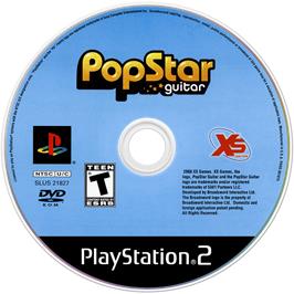 Cartridge artwork for Popstar Guitar on the Sony Playstation 2.