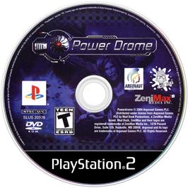 Cartridge artwork for Power Drome on the Sony Playstation 2.