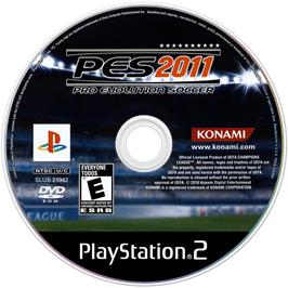 Cartridge artwork for Pro Evolution Soccer 2011 on the Sony Playstation 2.