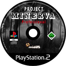 Cartridge artwork for Project Minerva Professional on the Sony Playstation 2.