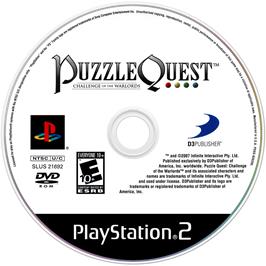 Cartridge artwork for Puzzle Quest - Challenge Of The Warlords on the Sony Playstation 2.
