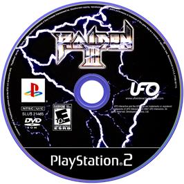 Cartridge artwork for Raiden 3 on the Sony Playstation 2.