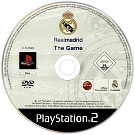 Cartridge artwork for Real Madrid - The Game on the Sony Playstation 2.