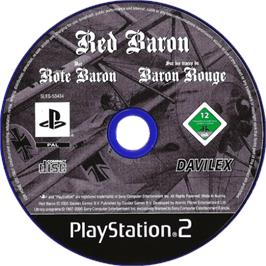 Cartridge artwork for Red Baron on the Sony Playstation 2.