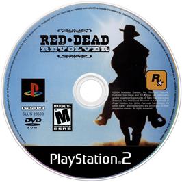 Cartridge artwork for Red Dead Revolver on the Sony Playstation 2.