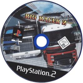 Cartridge artwork for Rig Racer 2 on the Sony Playstation 2.