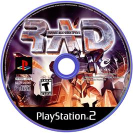 Cartridge artwork for Robot Alchemic Drive on the Sony Playstation 2.