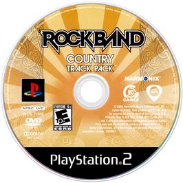 Cartridge artwork for Rock Band - Country Track Pack on the Sony Playstation 2.