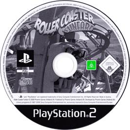 Cartridge artwork for Roller Coaster Funfare on the Sony Playstation 2.