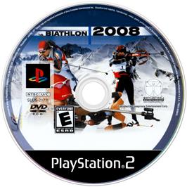 Cartridge artwork for Rtl Biathlon 2008 on the Sony Playstation 2.