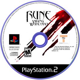 Cartridge artwork for Rune Viking Warlords on the Sony Playstation 2.