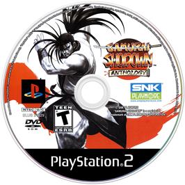 Cartridge artwork for Samurai Shodown Anthology on the Sony Playstation 2.