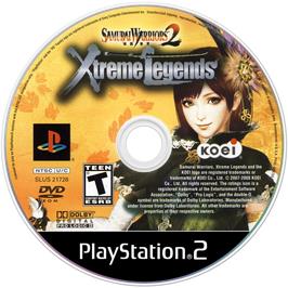 Cartridge artwork for Samurai Warriors 2 - Xtreme Legends on the Sony Playstation 2.