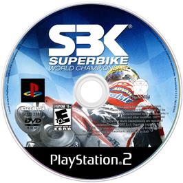 Cartridge artwork for Sbk 08 - Superbike World Championship on the Sony Playstation 2.