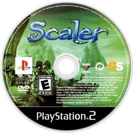 Cartridge artwork for Scaler on the Sony Playstation 2.
