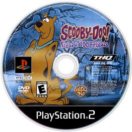 Cartridge artwork for Scooby-Doo! Night of 100 Frights on the Sony Playstation 2.