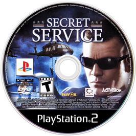 Cartridge artwork for Secret Service on the Sony Playstation 2.