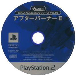 Cartridge artwork for Sega Ages 2500 Series Vol. 10 - After Burner 2 on the Sony Playstation 2.