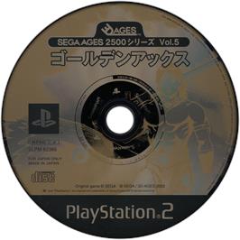 Cartridge artwork for Sega Ages 2500 Series Vol. 5 - Golden Axe on the Sony Playstation 2.