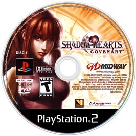 Cartridge artwork for Shadow Hearts - Covenant on the Sony Playstation 2.