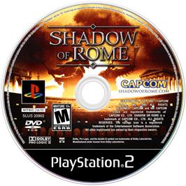 Cartridge artwork for Shadow Of Rome on the Sony Playstation 2.