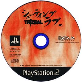 Cartridge artwork for Shooting Love - Trizeal on the Sony Playstation 2.