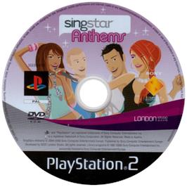Cartridge artwork for Singstar Anthems on the Sony Playstation 2.