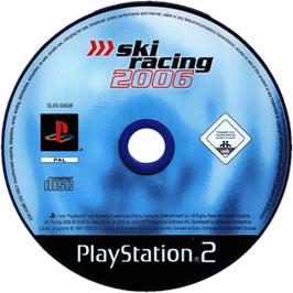 Cartridge artwork for Ski Racing 2006 Featuring Hermann Maier on the Sony Playstation 2.