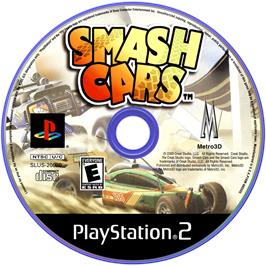 Cartridge artwork for Smash Cars on the Sony Playstation 2.