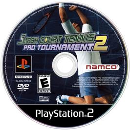 Cartridge artwork for Smash Court Tennis Pro Tournament 2 on the Sony Playstation 2.