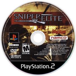 Cartridge artwork for Sniper Elite on the Sony Playstation 2.