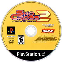 Cartridge artwork for Snocross 2 on the Sony Playstation 2.