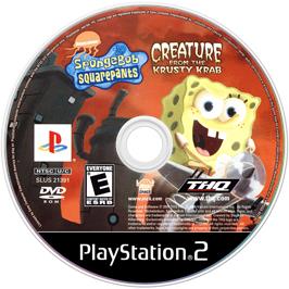 Cartridge artwork for Spongebob Squarepants - Creature From The Krusty Krab on the Sony Playstation 2.