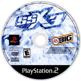 Cartridge artwork for Ssx 3 on the Sony Playstation 2.