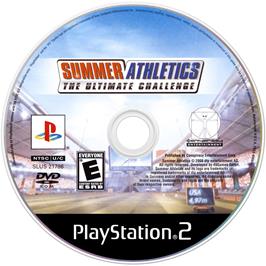 Cartridge artwork for Summer Athletics on the Sony Playstation 2.