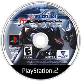 Cartridge artwork for TT Superbikes - Real Road Racing Championship on the Sony Playstation 2.